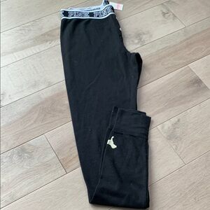 PINK Victoria's Secret Kids Black Leggings